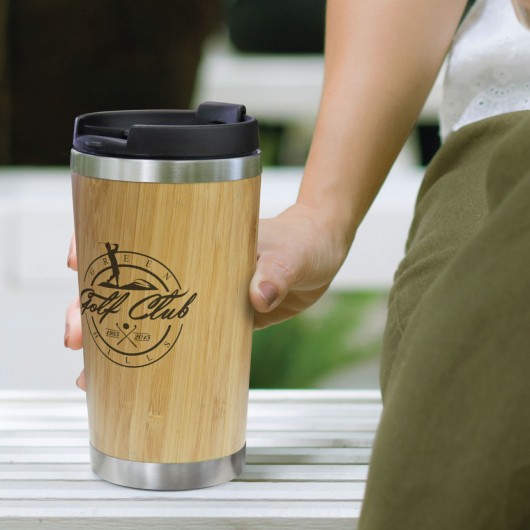 Bamboo Double Wall Cups lifestyle image